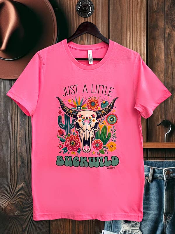 BC DTF SOLO UN POCO SALVAJE CAMISETAS, CAMISETAS, CAMISETAS, para venta al por mayor de L&B Life