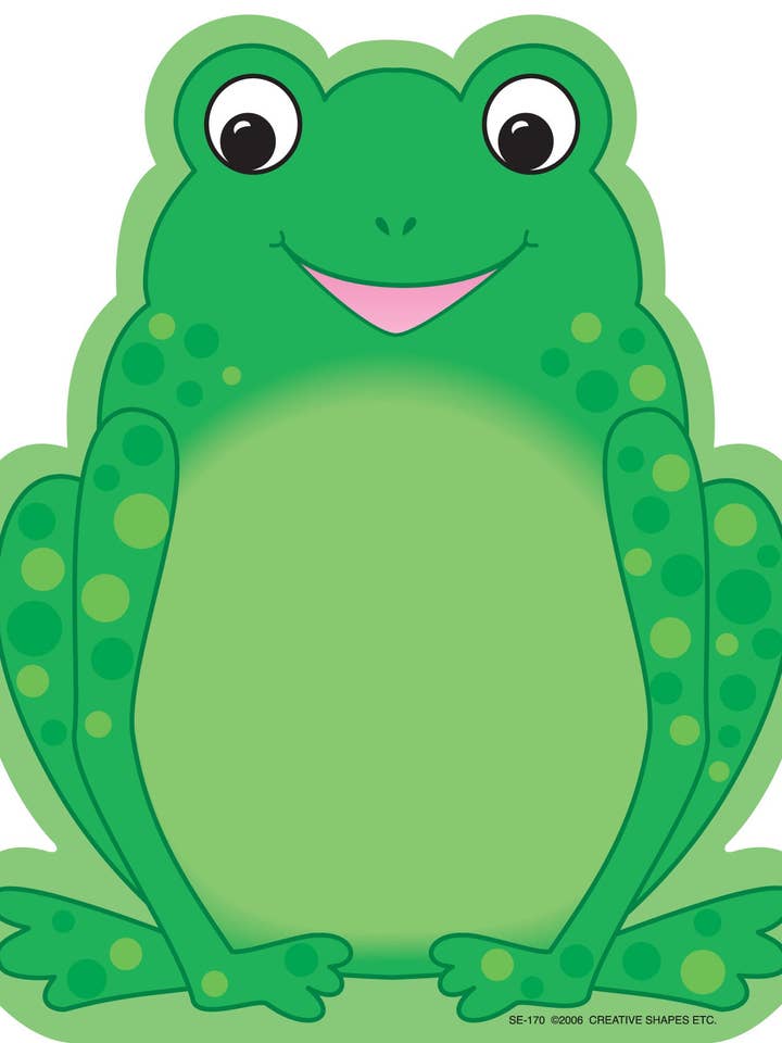 BLOCOS DE NOTAS GRANDES SHAPES ETC. - Sapo por atacado de Creative Shapes Etc.