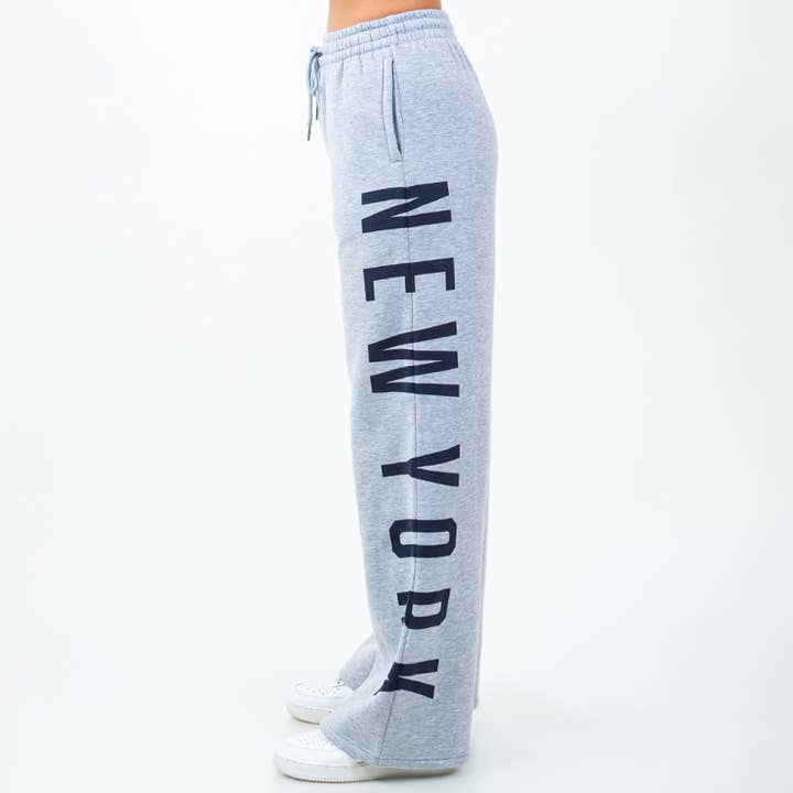 American Bazi - Wholesale Pants - Women's - NEW YORK LOOSE FIT SWEATPANTS-RJH10003NY