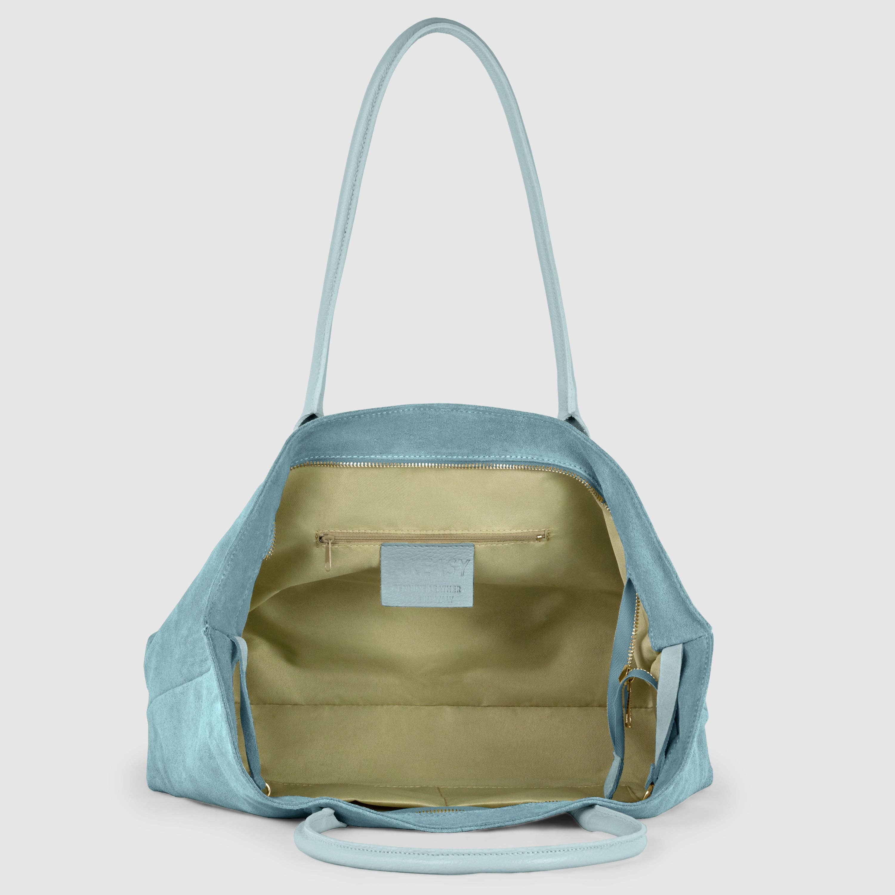 TAKEASY – Bolsa de ombro – Mulher por atacado – Mala de Camurça em Pele27