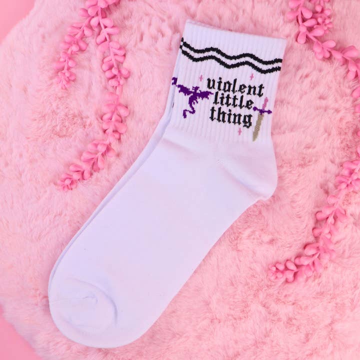 Miessol - Wholesale Socks - Women's - Violent Little Thing Bookish Socks for Book Lovers