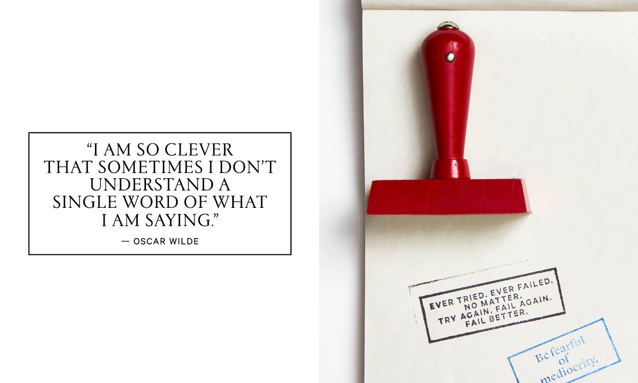 Wms&Co. - Vendita all'ingrosso Timbro in gomma/decorativo - Timbro di Gomma con Citazione Filosofica - Rettangolare21