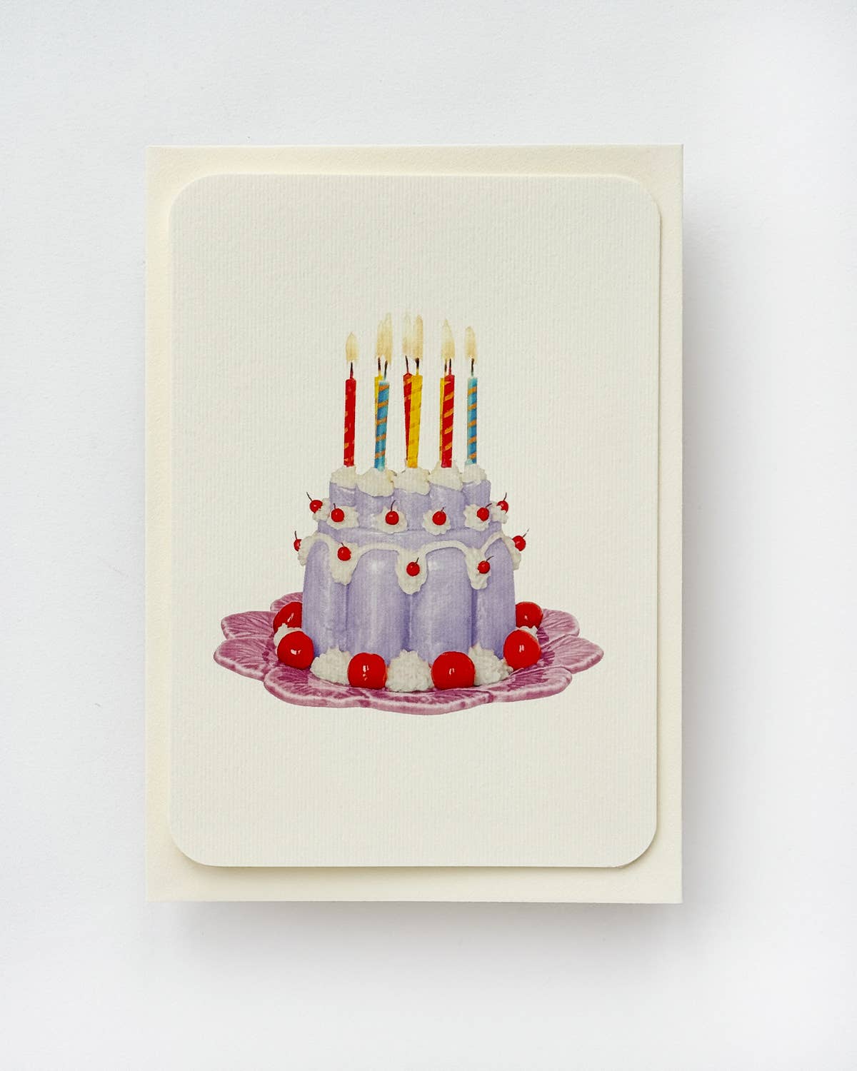 Canonbury Press - Wholesale Birthday Card - Lavender Cream Blancmange Greeting Card | Birthday Card1