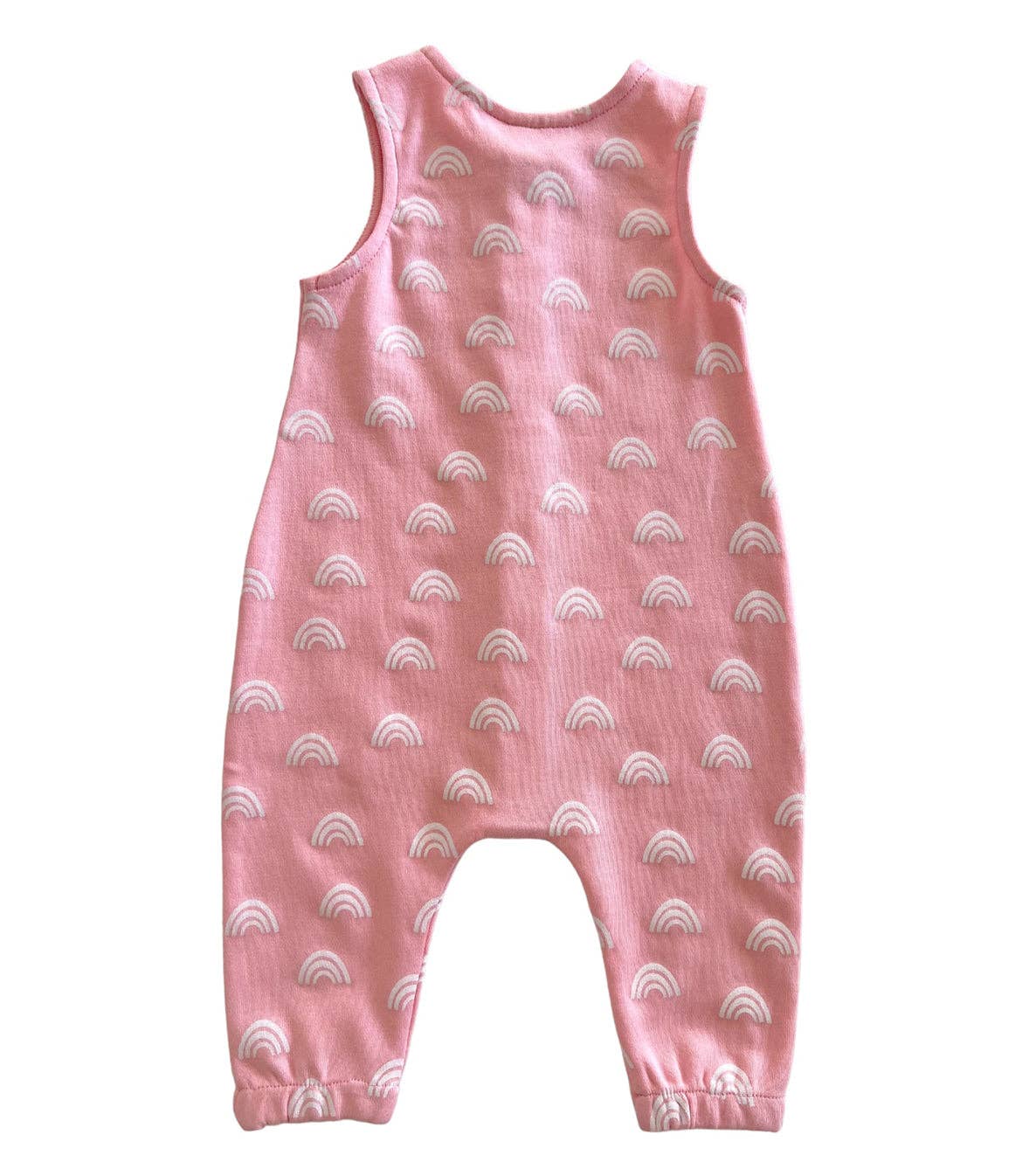 SIIX Collection - Wholesale Jumpsuit - Baby - Blush Rainbow / Organic Bay Jumpsuit1