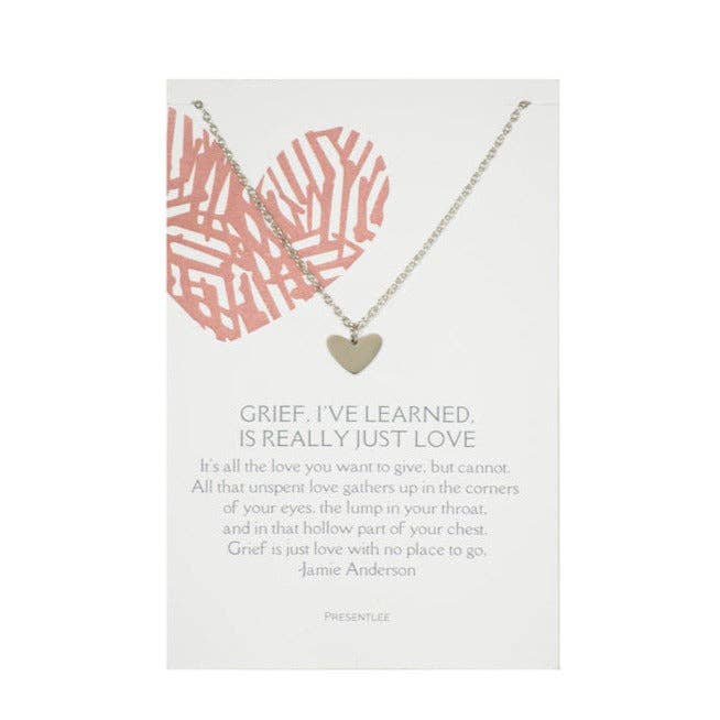 Grief, Is Really Just Love Necklace for wholesale by Presentlee