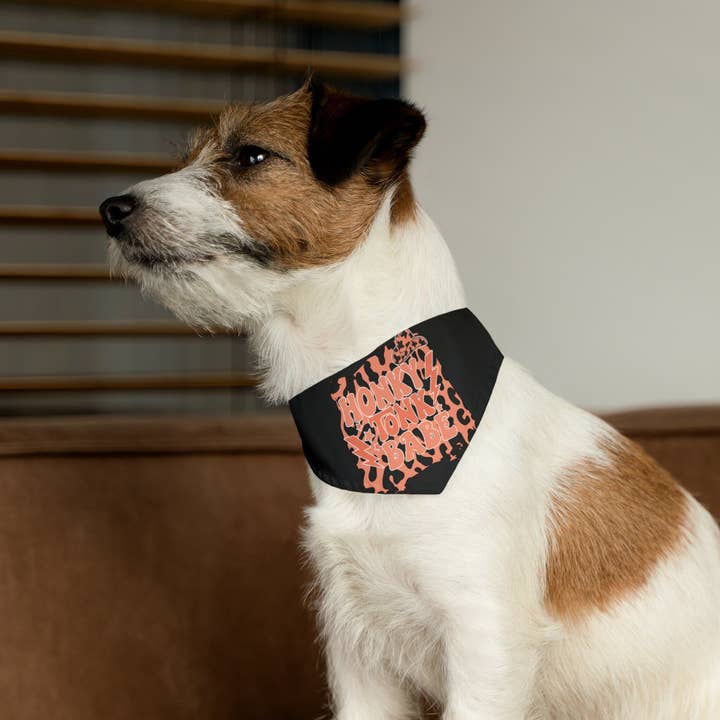 The Sterling Gypsy - Vente Bandana – chien - Collier Bandana pour Animaux Honky Tonk Babe | Accessoire pour Chien de Ferme | Écharpe Amusante pour Chien | Écharpe Western pour Chien | Écharpe Cowgirl pour Chien