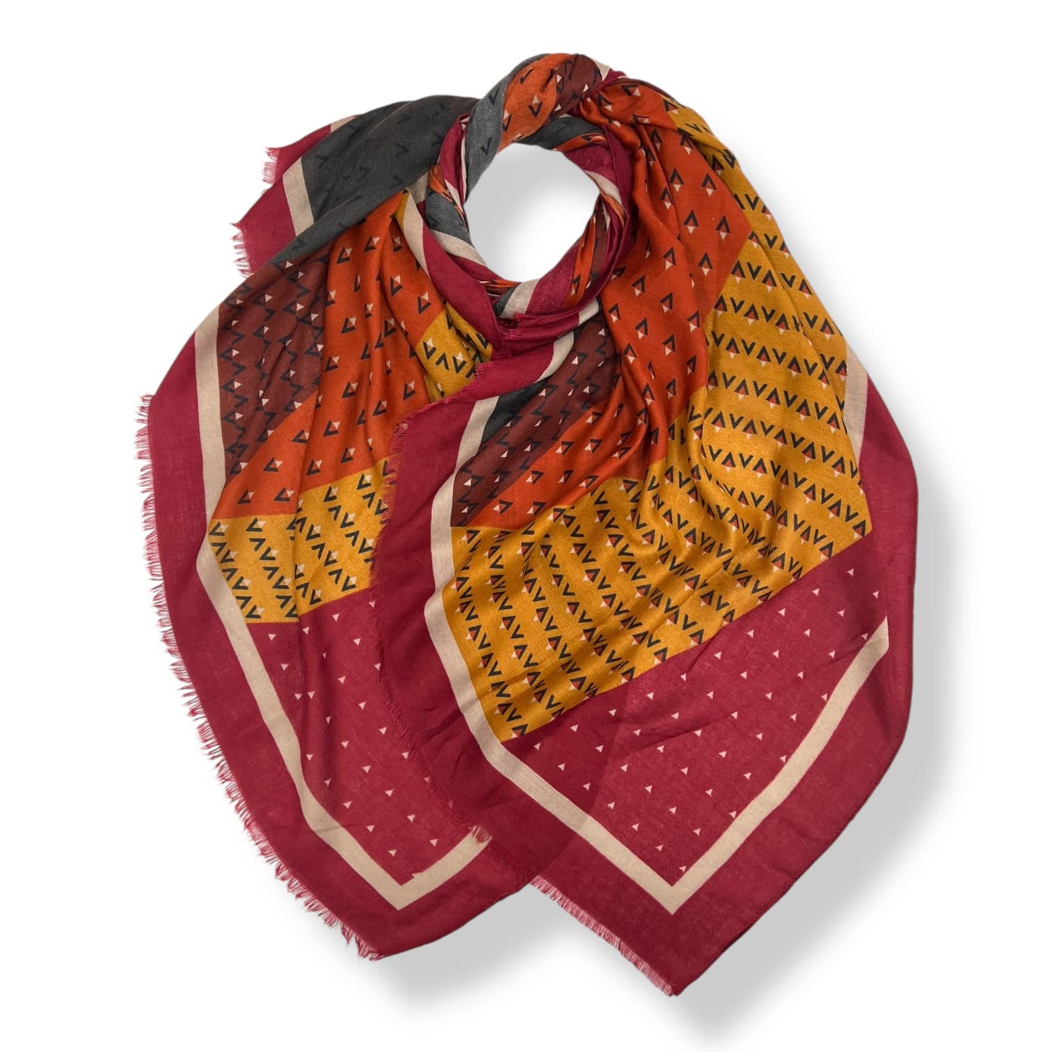 London Scarves - Vendita all'ingrosso Sciarpa - Donna - Sciarpa a motivo a V6