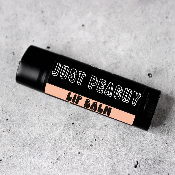 Just Peachy Vegan Lip Balm | Cruelty Free Skincare for wholesale by Cosmically Misplaced