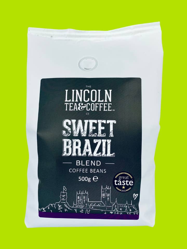 Sweet Brazil Blend Roasted Coffee Beans 500g for wholesale by The Lincoln Tea & Coffee Co