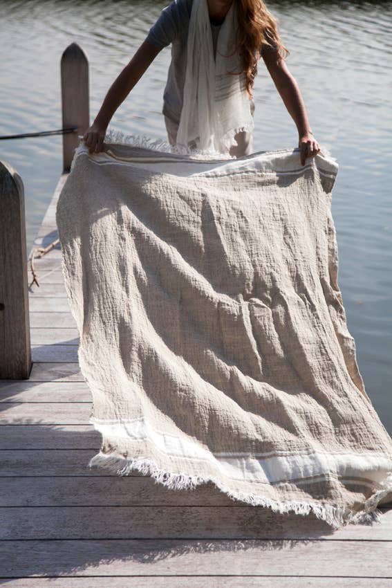 Libeco Home - Wholesale Throw Blanket - The Belgian Towel Fouta 110x180cm33