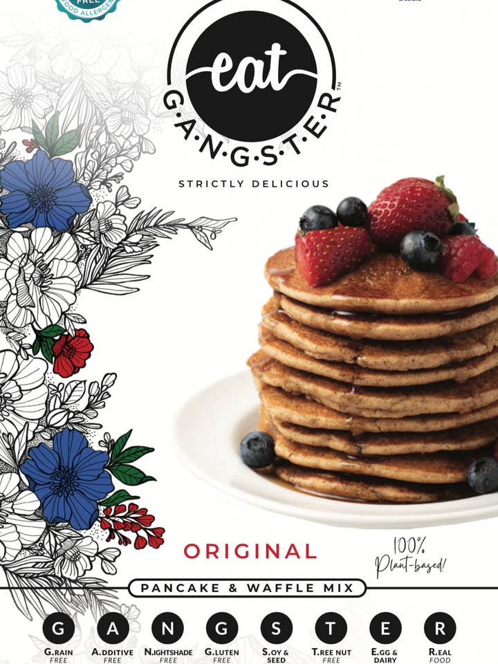 NEW Vegan Pancake & Waffle Mix for wholesale by Eat Gangster