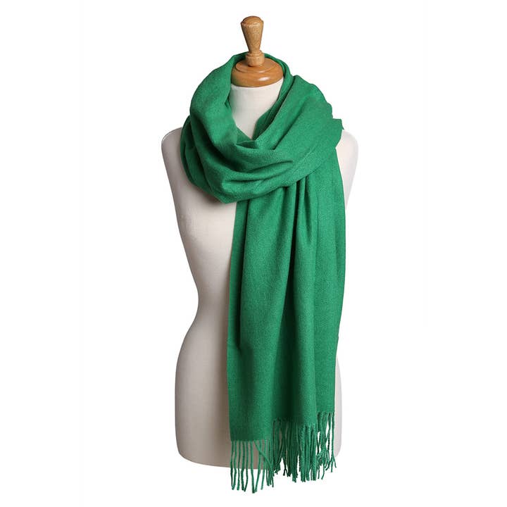 Sensibling Corp. - Wholesale Scarf - Women's - Solid Oblong Scarf with Tassels15