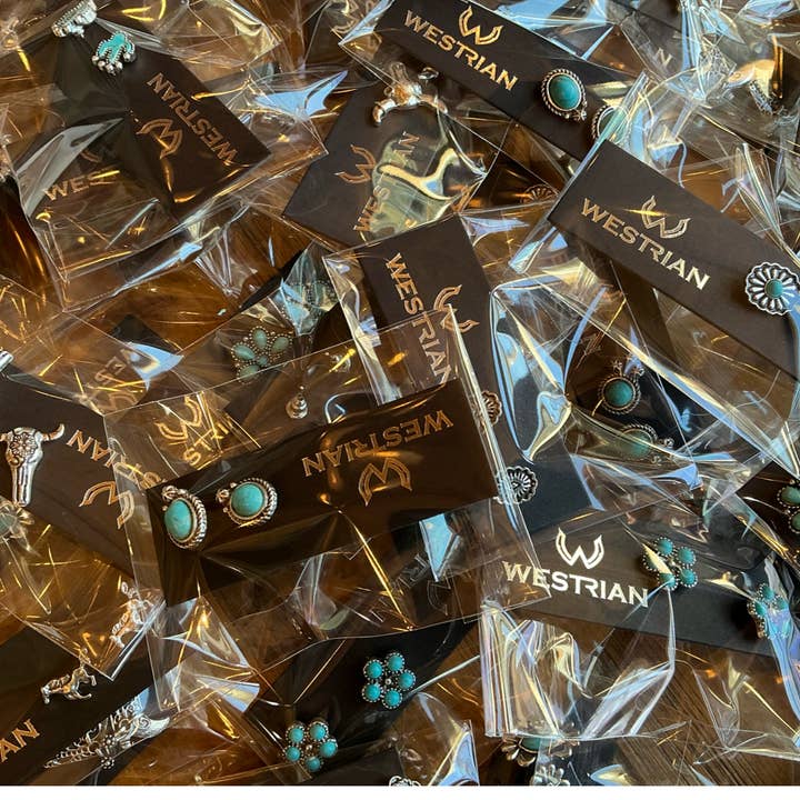 Westrian (Formerly Equipage) - Wholesale Jewelry Set - Western Faux Stud Earrings Assortment Of Over 20 Patterns