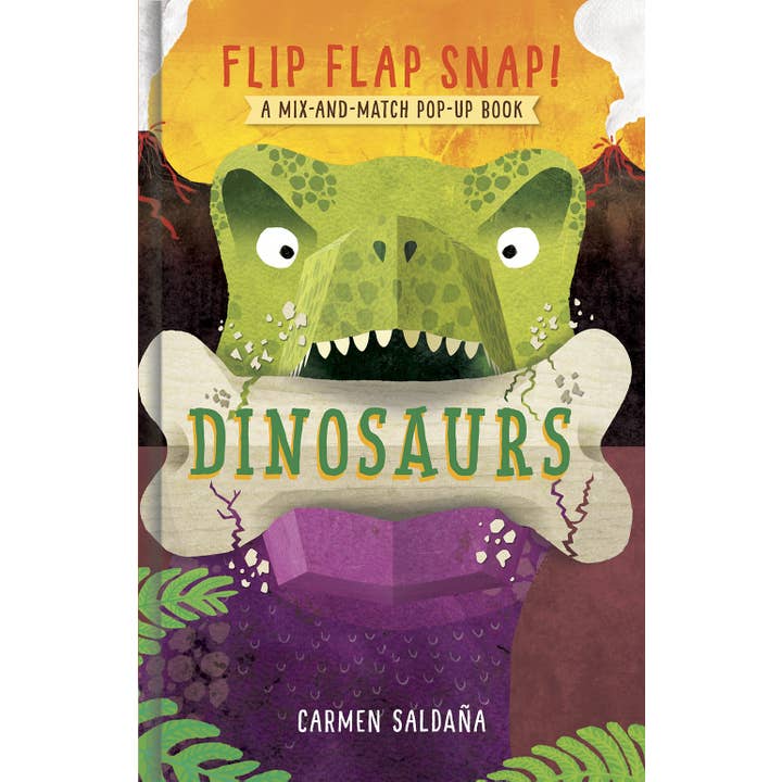 Abrams - Wholesale Baby & Toddler Book (0-2) - Flip Flap Snap! Dinosaurs: A Pop-Up Board Book