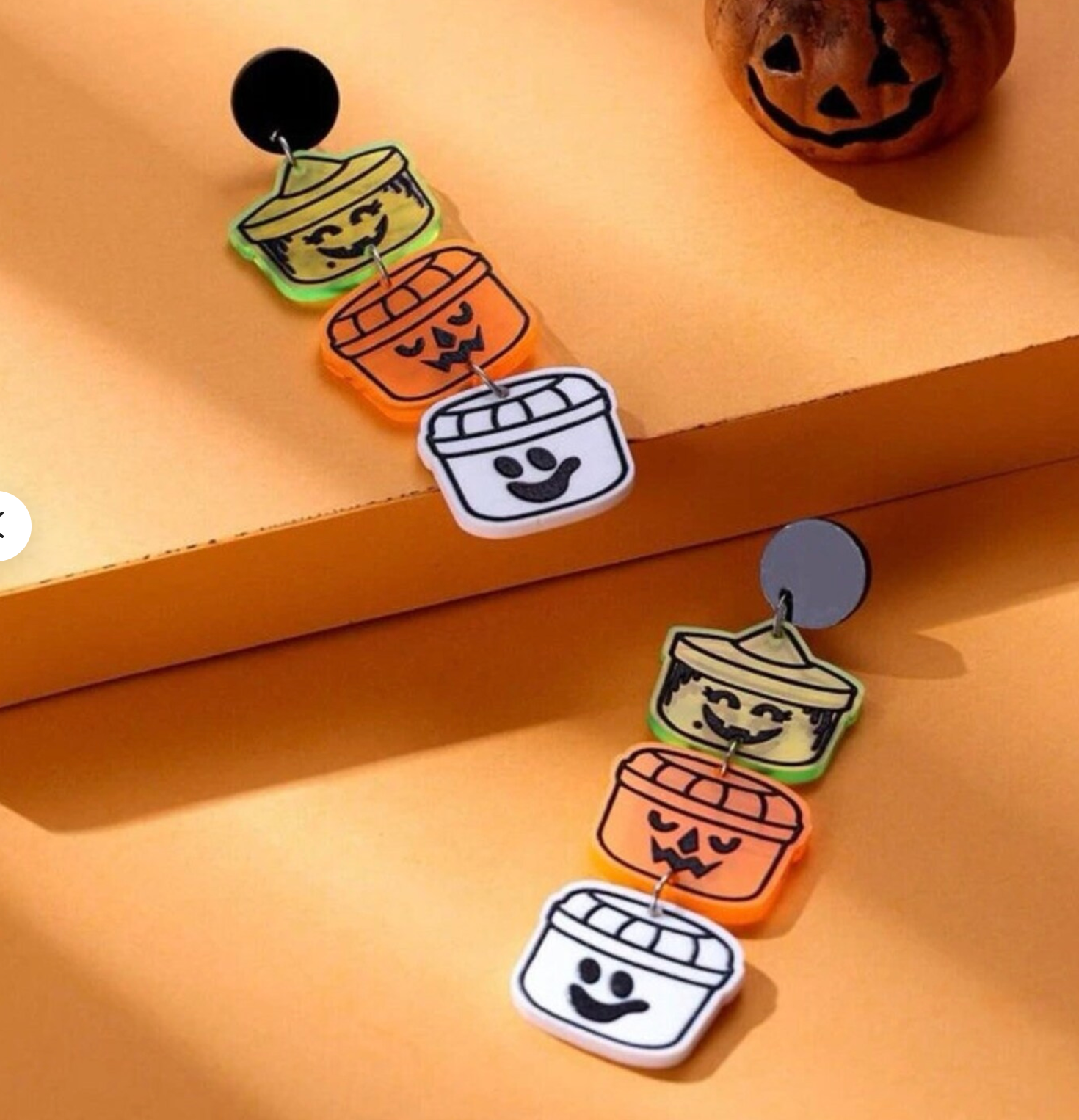 NatterDoodle – Brincos de argola por atacado – Assustado Happy Meal - Brincos Inspirados no Halloween McDonalds6