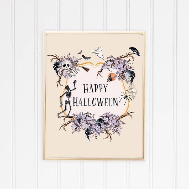 Halloween Aguarela Crest Art por atacado de The Scribblist