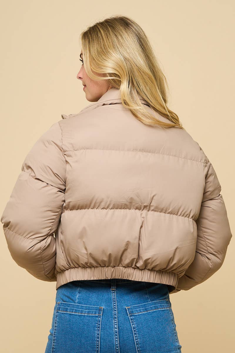 ANWND – Puffer Jacket - Mulher por atacado – Jaqueta Puffer Curta Acolchoada26