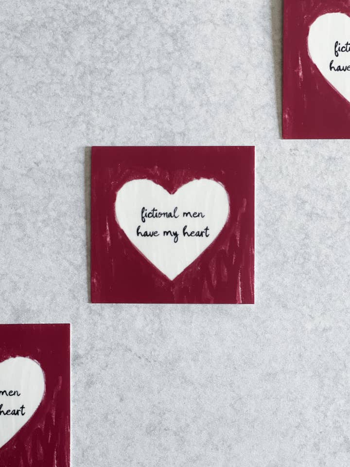 Adesivo Homens Fictícios Tem o Meu Coração por atacado de Wolf & Wren Co.