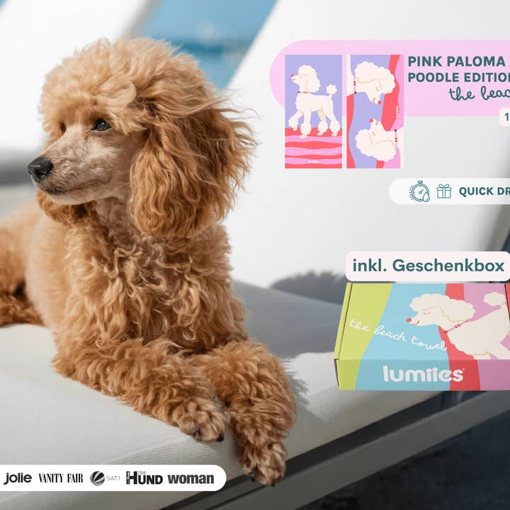 lumiies - high visibility - Wholesale Pet Towel - Dog - Quick-drying microfiber towel (160×80 cm) - Poodle3