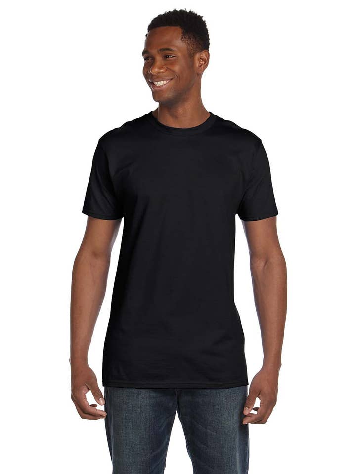 Adult 4.5 oz., 100% Ringspun Cotton nano-T® T-Shirt for wholesale by Down South Designer Customs