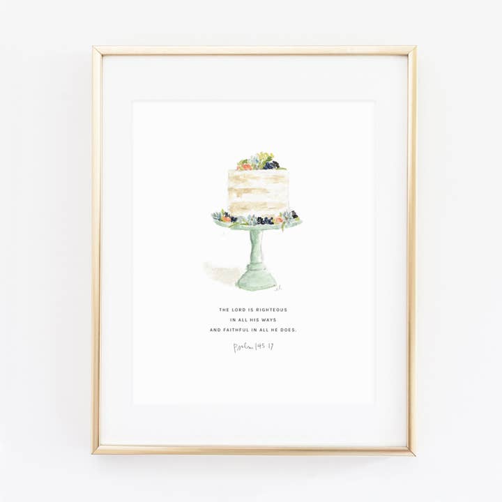 psalm 145:17 taartschriftdruk voor wholesale door emily lex studio