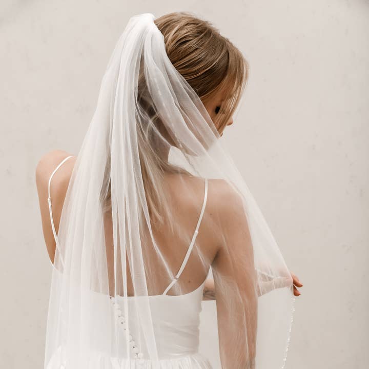 Heirloom Bridal Company - Wholesale Sluier - Dames - Sluiers met kralenrand V0110