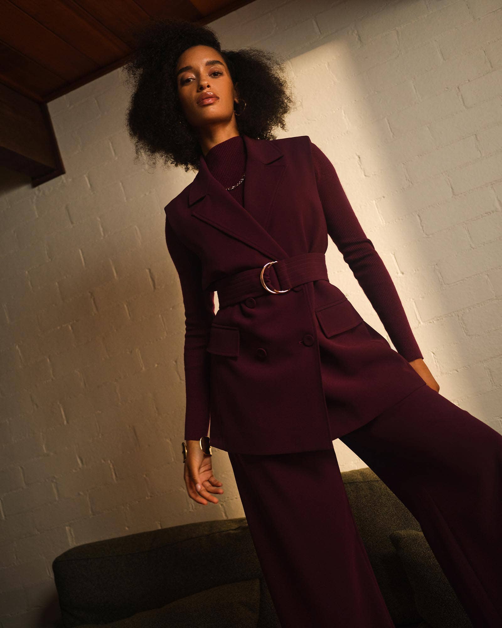 Forcast – wholesale Suit vest – Women′s – Forcast Women's Rumy Double Breasted Vest8