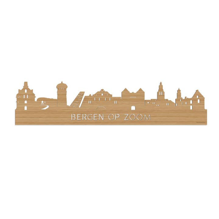 Montagnes Skyline sur Zoom Bamboo pour la vente par WoodWideCities