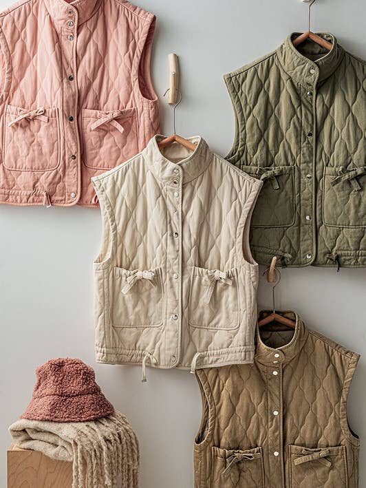 Urban Daizy - Wholesale Outerwear Vest - Women's - FRESH AIR QUILTED VEST