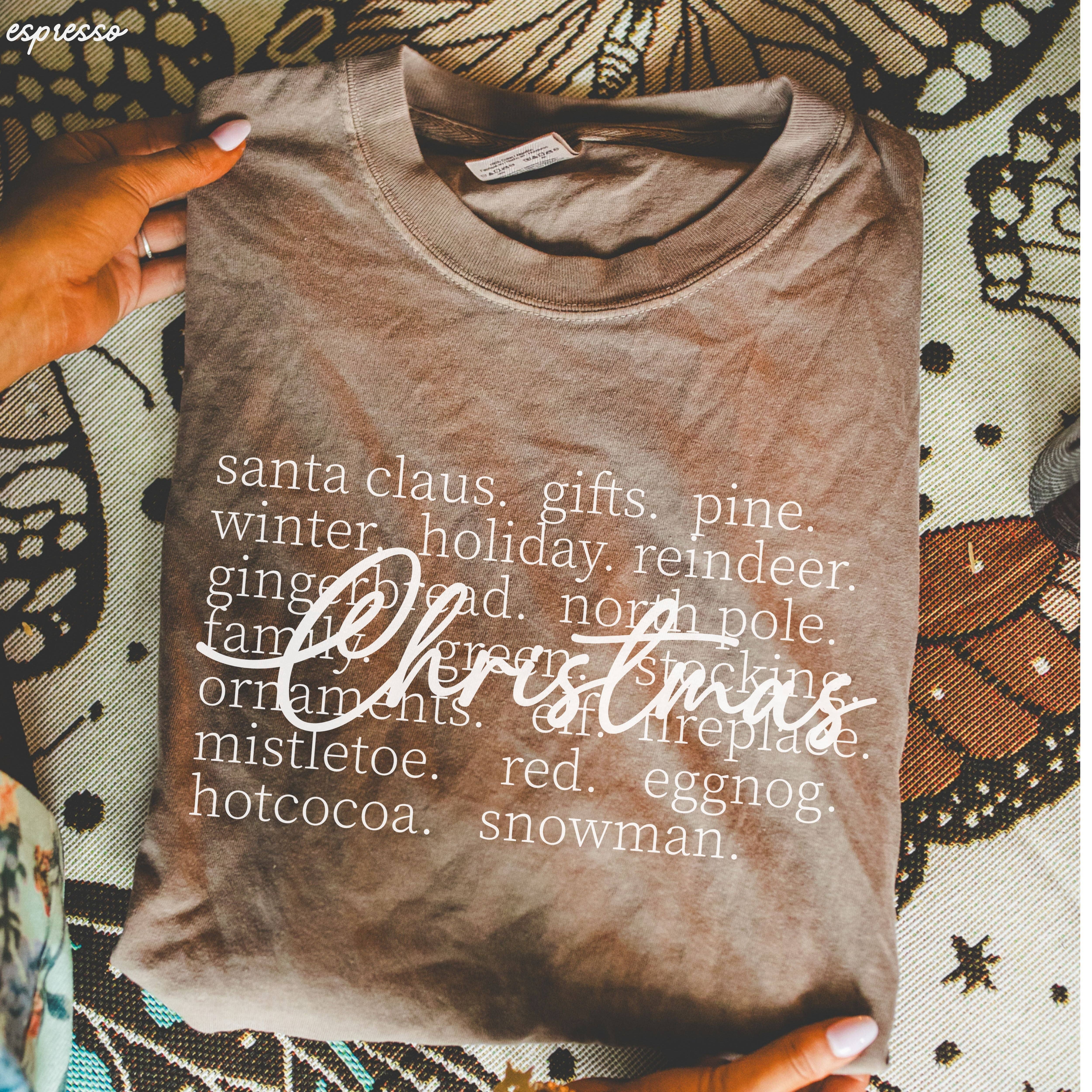 Chloe Vs Tank - Vente T-shirt sérigraphié – unisexe - T-shirt Christmas Words *7 couleurs (S-3X)4