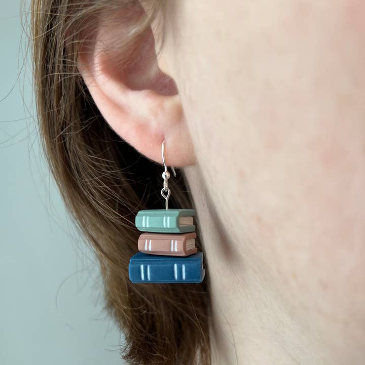 Hayden Handcraft - Wholesale Dangle Earrings - Book Stack Earrings5