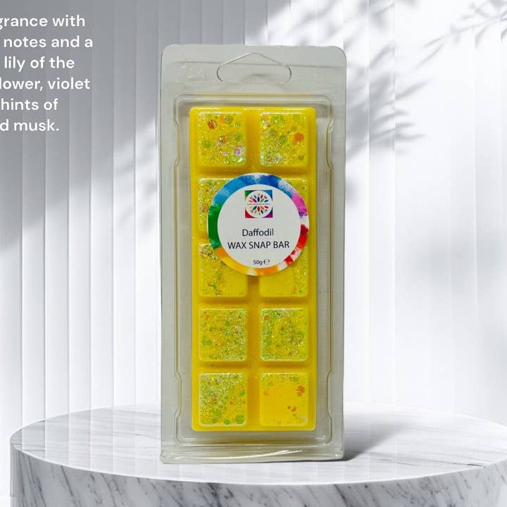 Daffodil Wax Snap Bar for wholesale by Scent and Colour Boutique