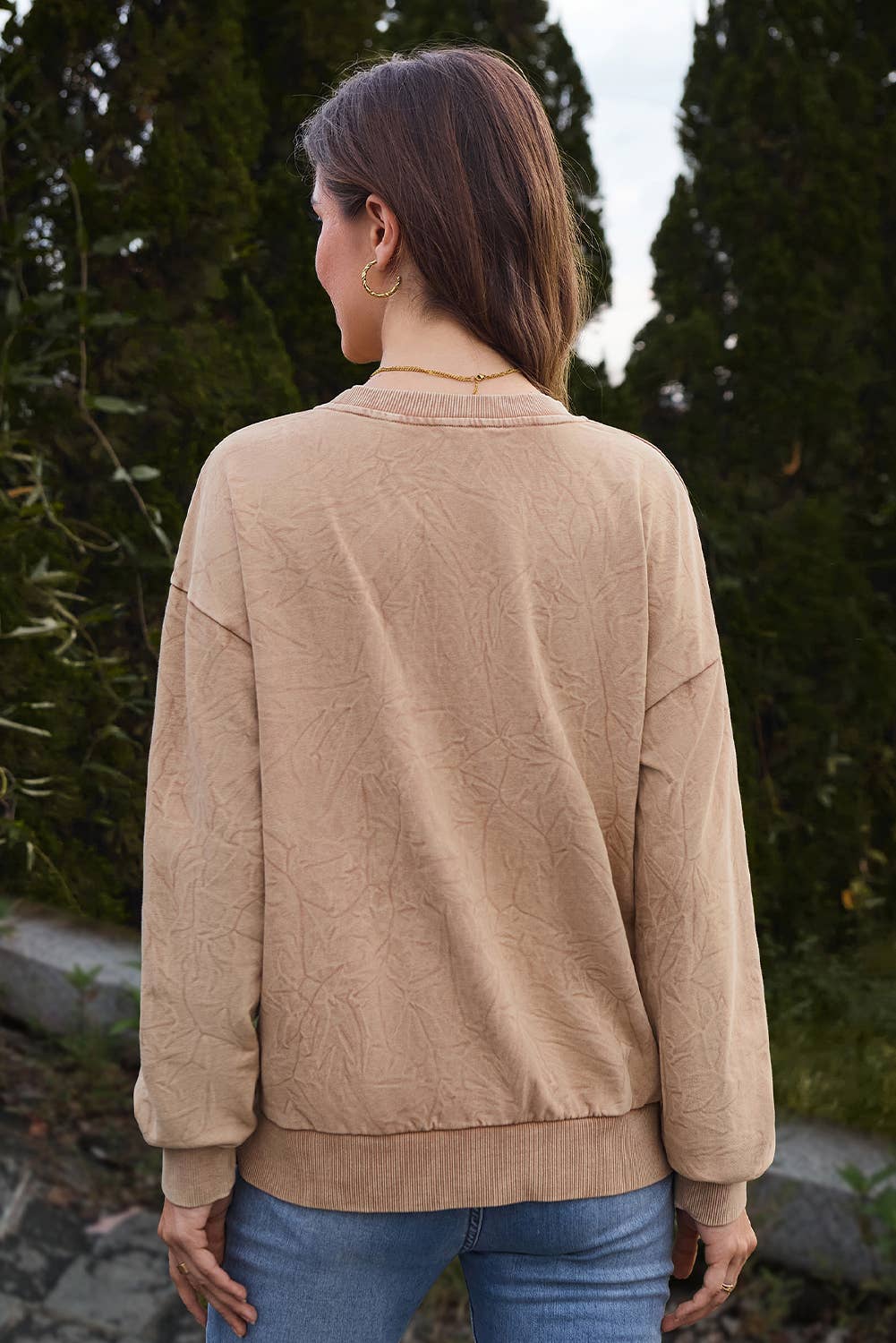 Aapparella - Wholesale Sweatshirt - Women's - Saved by grace Embroidery Mineral Wash Sweatshirt | S-XL19