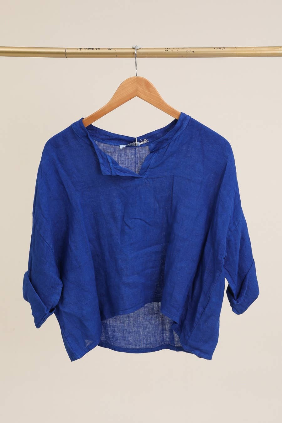 la maison des fibres naturelles - Wholesale Blouse - Dames - Linnen top met v-hals 23100, 100% linnen41