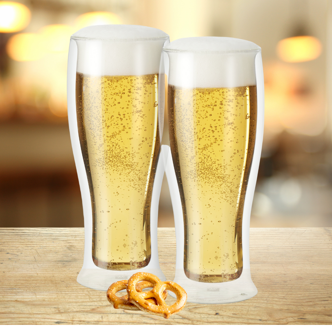 Oggi – Großhandel Bierglas/-becher – Bierglas - Doppelwandig 14oz / 400ml, 2er-Set5