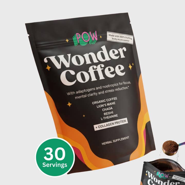 Wonder Coffee – Functional Mushroom Coffee (30 Servings) for wholesale by Pow