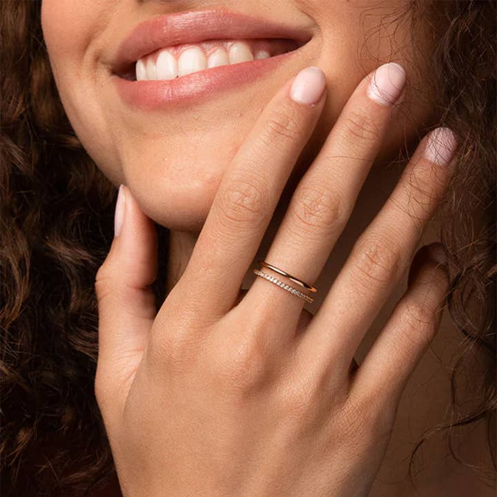 Bearfruit Jewelry - Wholesale Multi-Stone Ring - Grace Double Band Ring1