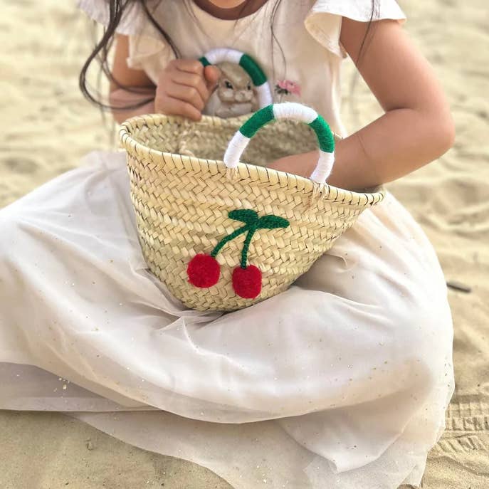 DarKech - Wholesale Basket – Kids & baby - Handmade Mini Straw Baskets - Kid-Friendly Market Tote Bags4