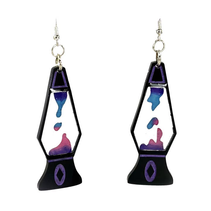 Lava Lamp Earrings for wholesale by The Spooky Haus
