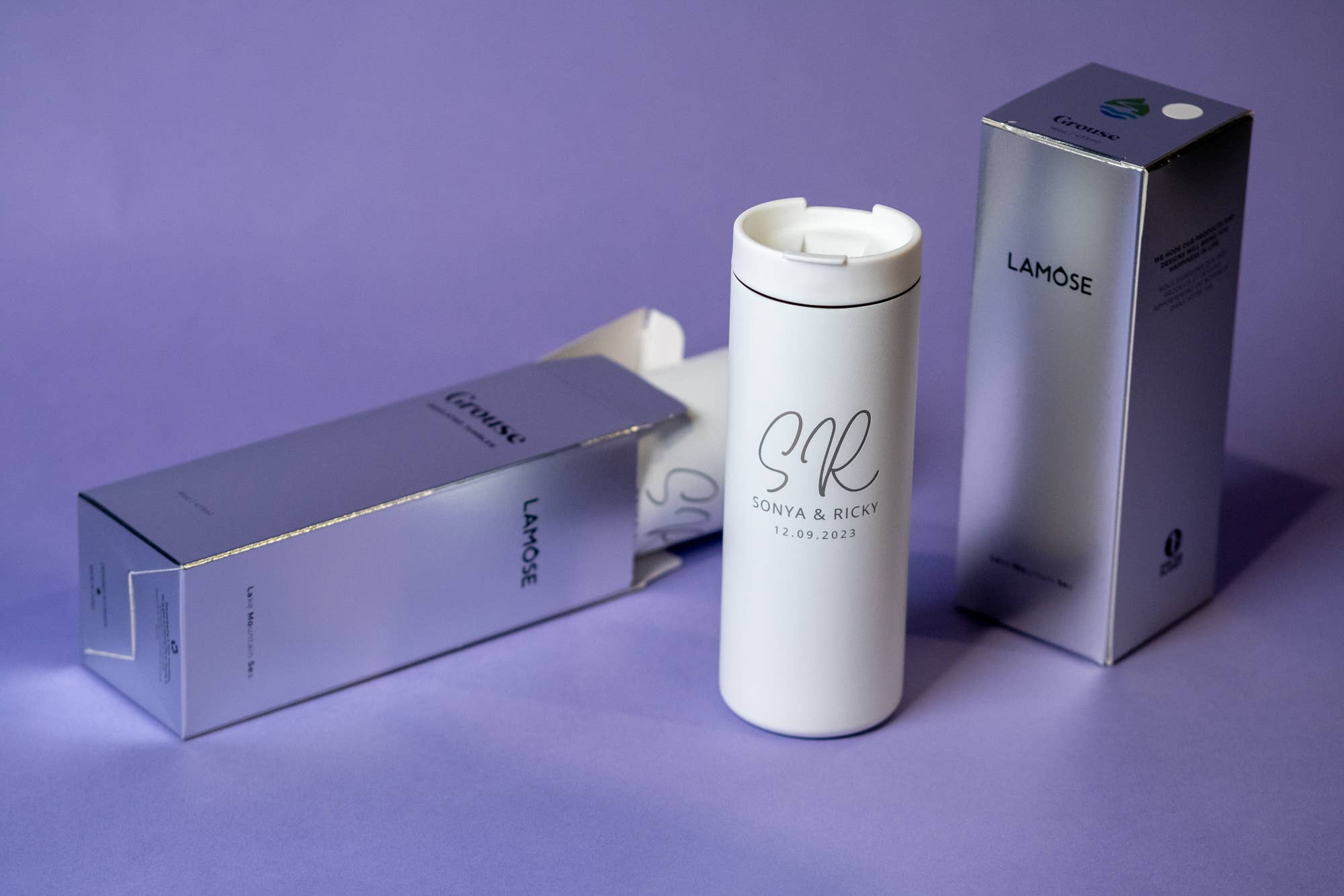 LAMOSE - Vendita all'ingrosso Bicchiere/tazza termica - Bicchiere sottile isolato con logo aziendale personalizzato inciso14