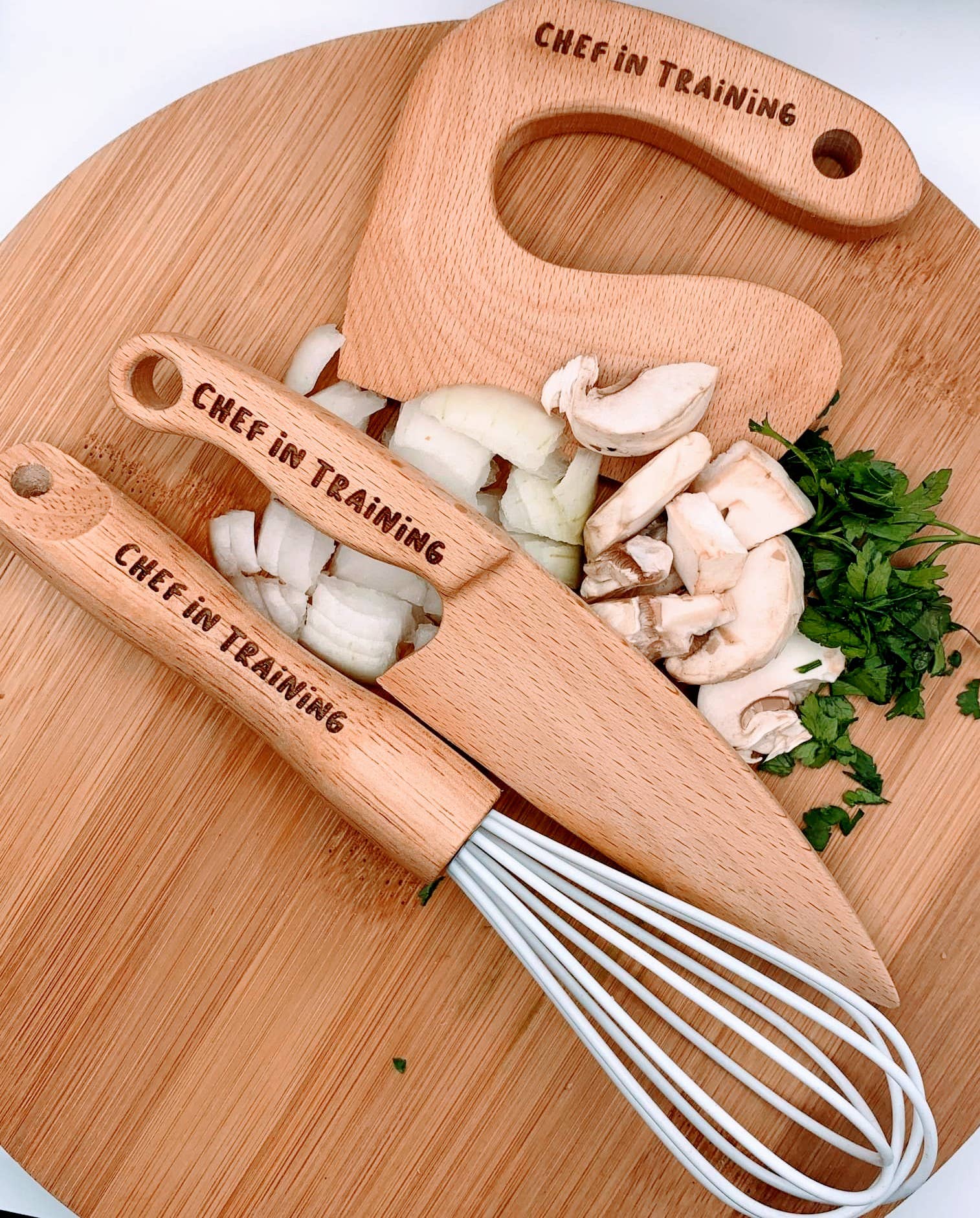 Patience And Grace – wholesale Toy set – Kids – Deluxe 3 pc. Personalized Kid's Cooking Set5