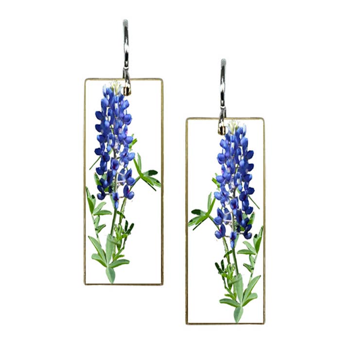 Bluebonnet - Med Rectangle Earring ER88 for wholesale by ARTISTA