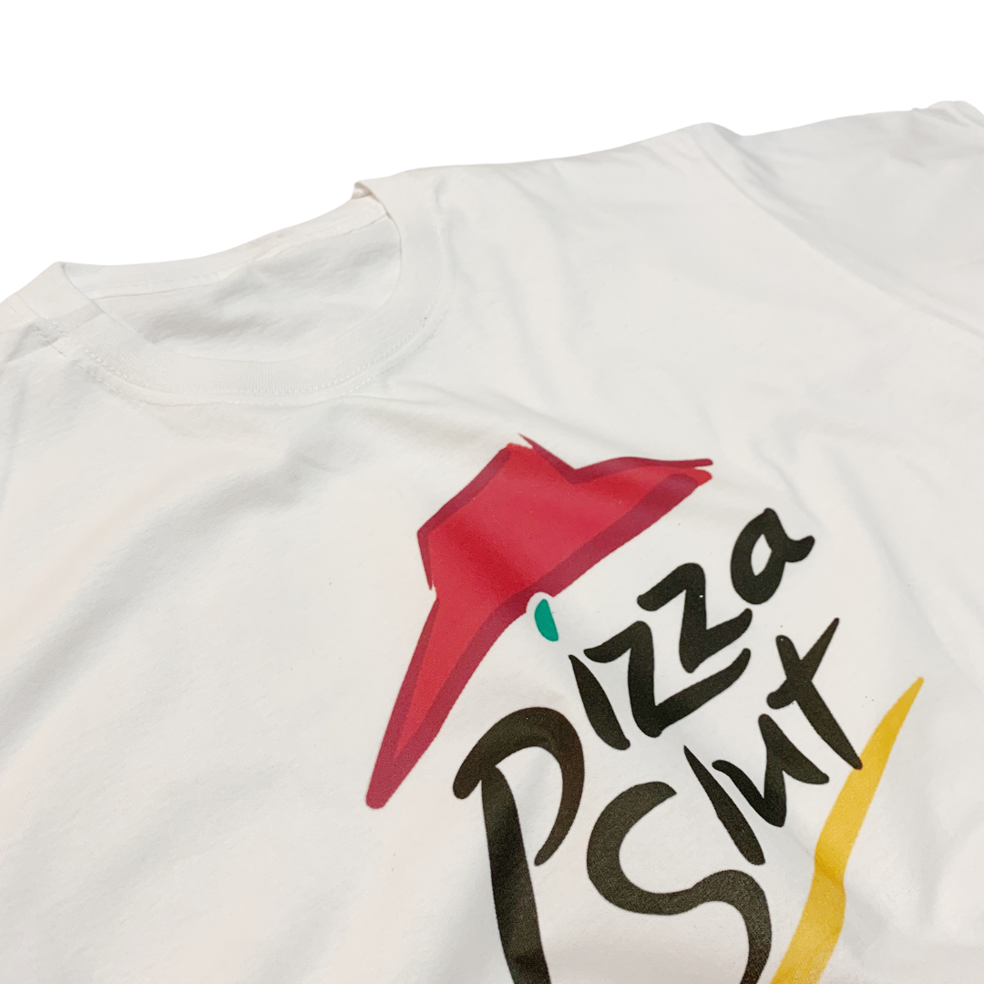 White Pizza Slut Funny T-Shirt for wholesale on Faire2