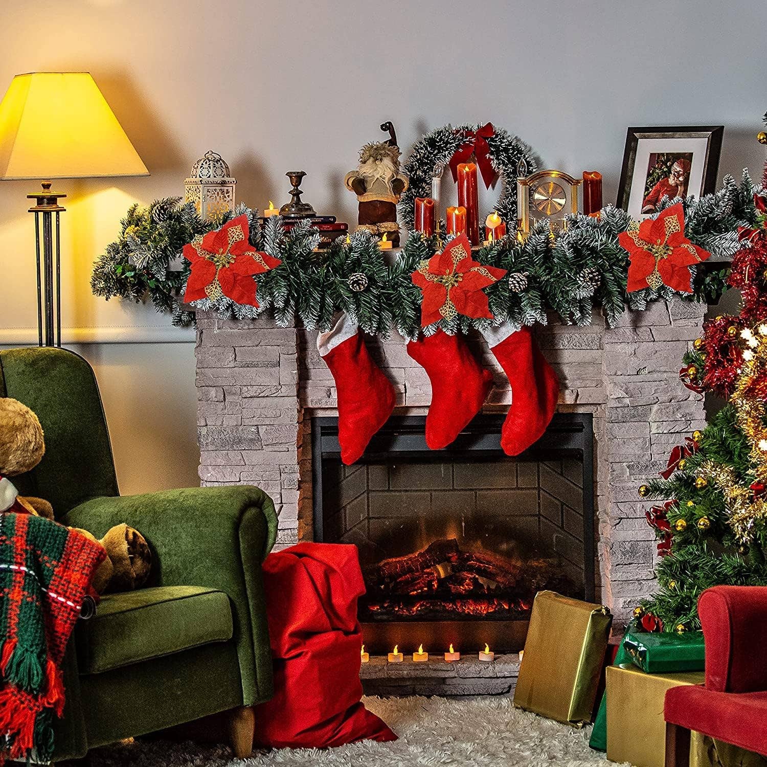 4E's Novelty - Wholesale Bunting/Garland - 4E's Novelty 50-Foot Artificial Christmas Garland – Flexible, Non-Shedding Greenery for Indoor and Outdoor Holiday Decor6