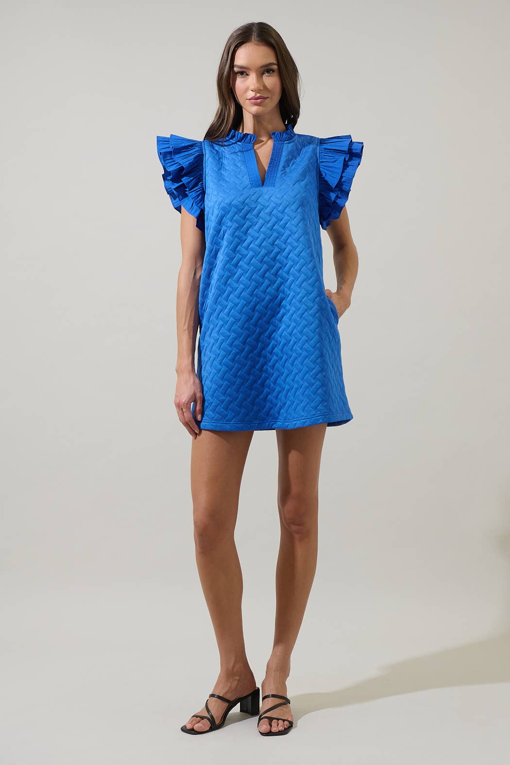 Sugarlips - Wholesale Dress - Women's - Yulia Quilted Adalee Ruffle Mini Dress7