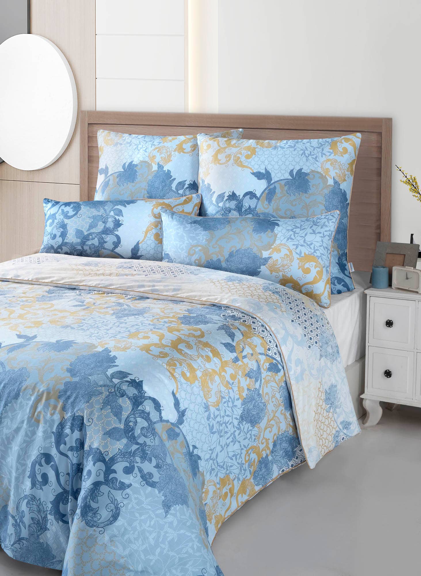 Aymando Home – Großhandel Bettwäsche-Set – Deluxe Bettwäsche Set 100% Baumwolle Mako Satin Merissa4