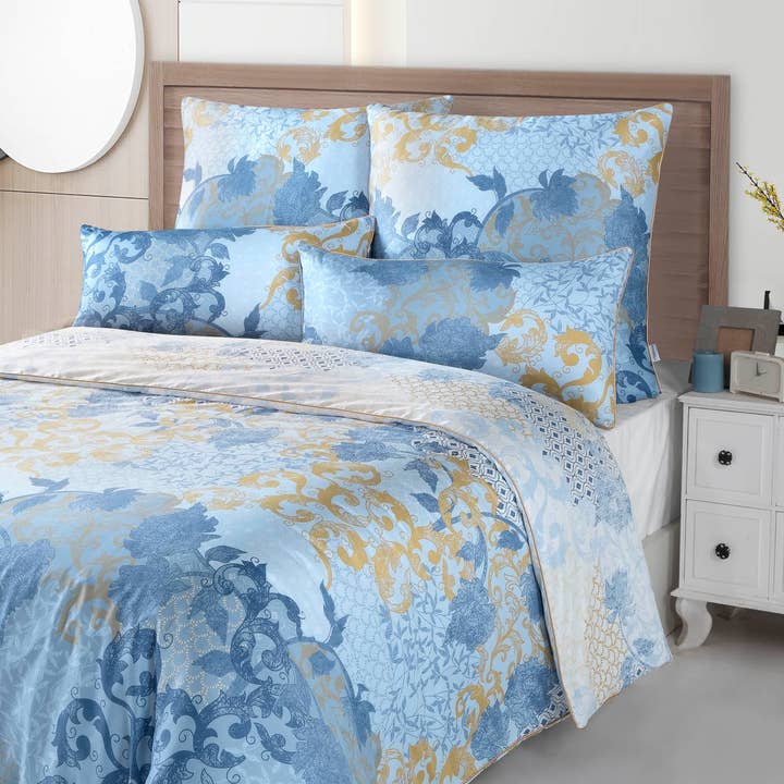 Aymando Home – Großhandel Bettwäsche-Set – Deluxe Bettwäsche Set 100% Baumwolle Mako Satin Merissa4