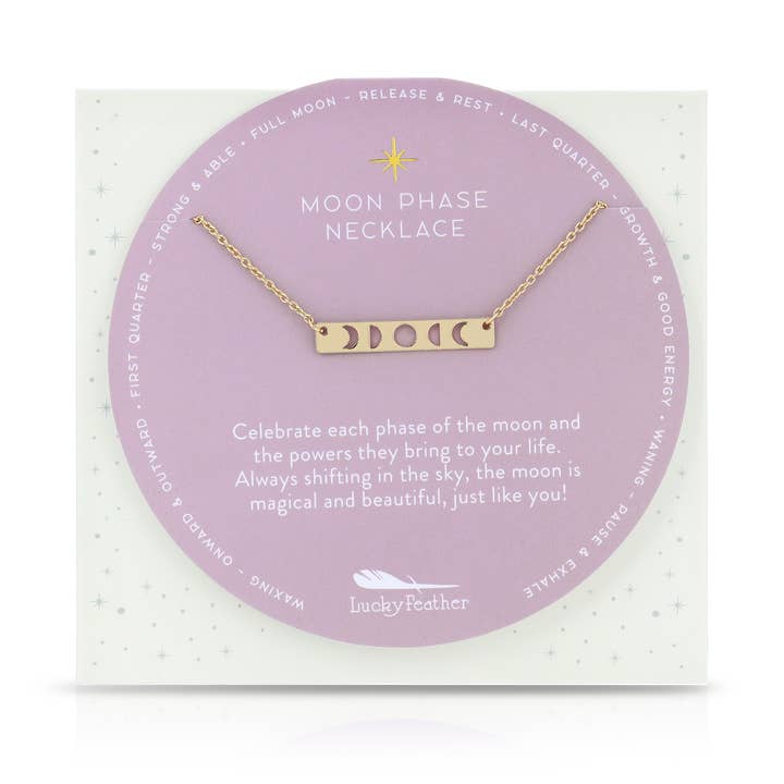 Collana Moon Phase - Oro per la vendita all'ingrosso da parte di Lucky Feather