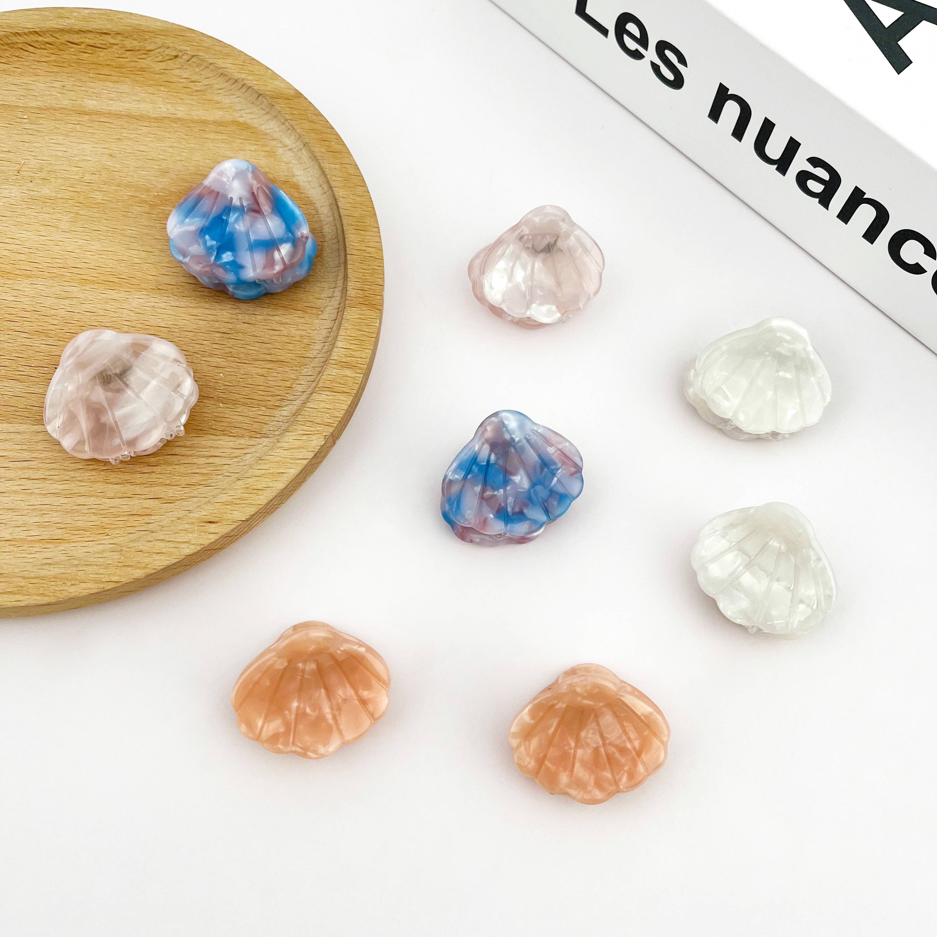 TheDivaSoap - Wholesale Hair Clip - Women's - Ocean Shell Mini Claw Clip, Beach-Inspired Hair Clip10