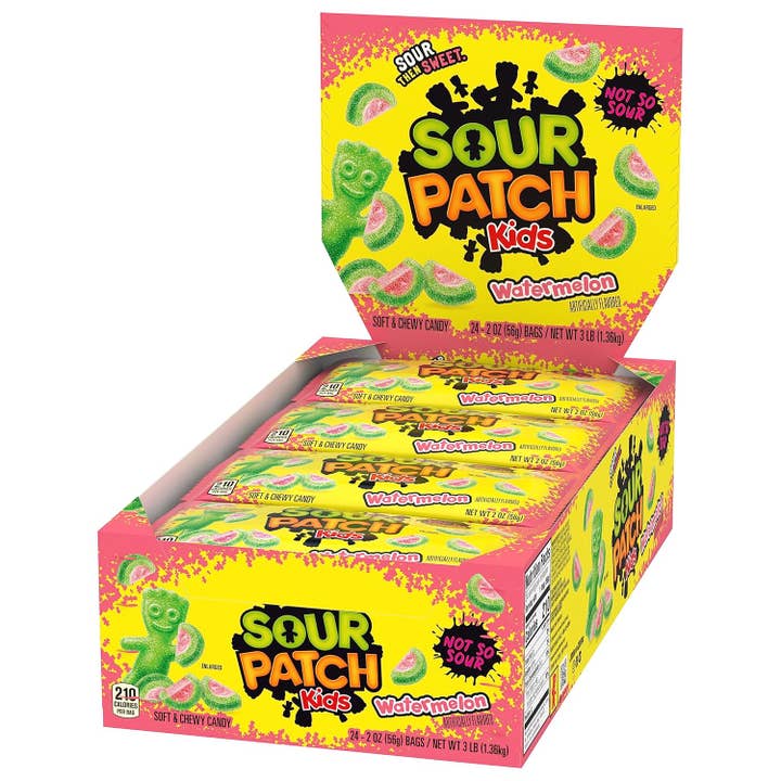 SOUR PATCH KIDS Watermelon Soft & Chewy Candy, 24 - 2 oz Ba for wholesale by Horizon Top Market